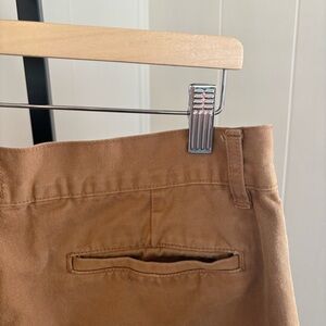 Taylor Stitch Men 34x34 Tan Slim Straight Chino Chore Pants Distressed Workwear